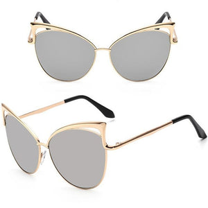 Cat Eye Mirror Sunglasses