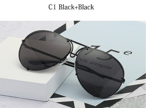 Black Pilot Unisex Sunglasses