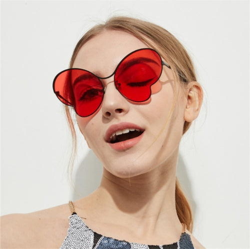 Red Butterfly Eye Women Sunglasses