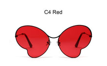 Load image into Gallery viewer, Red Butterfly Eye Women Sunglasses